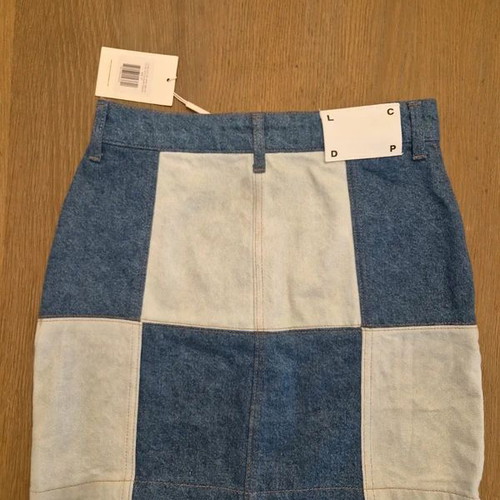 Les Coyotes de Paris Denim Patchwork Skirt W27, new with tags