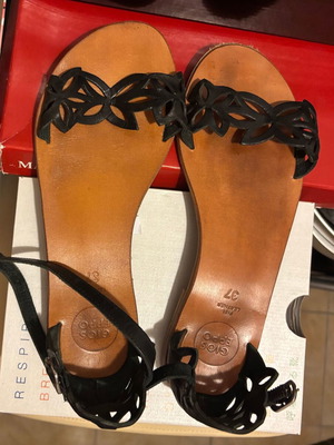 Gios Eppo summer sandals size 37 like new black