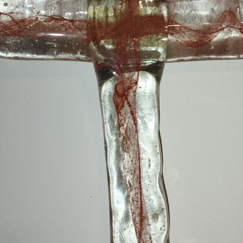 Handmade Murano Glass Wall Cross new