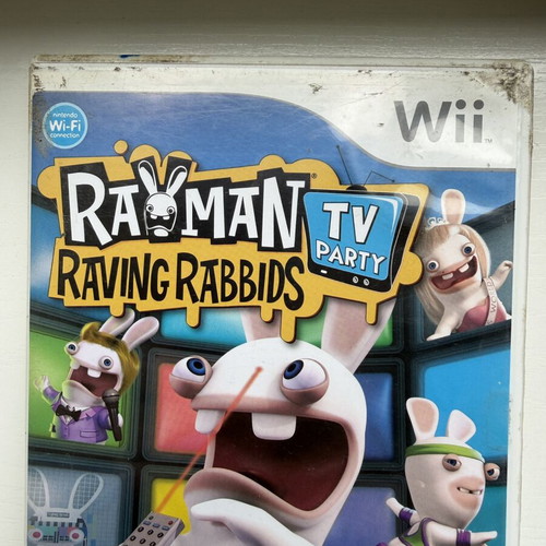 Rayman Raving Rabbids TV Party Nintendo Wii game used