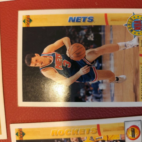 Lot vintage 38 cards Upper Deck NBA 1992 used