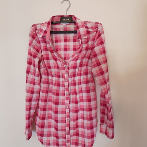 Tally Weijl checkered shirt like new, pink and fuchsia shades, size M