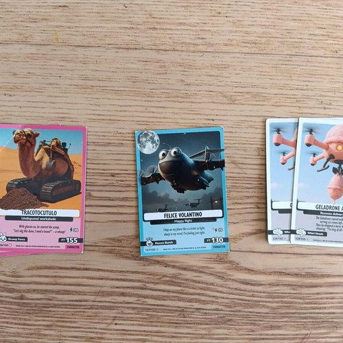 Italian Brainrot Cards used, mixed condition