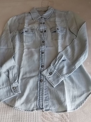 Mango women's jeans shirt size XS used