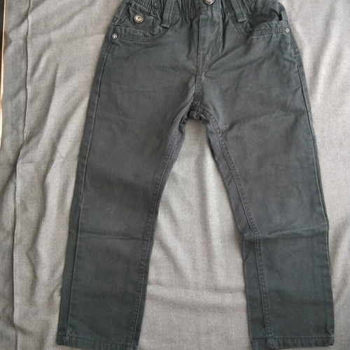 Black denim pants for boys, size 116 cm, age 6
