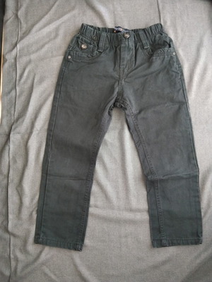 Black denim pants for boys, size 116 cm, age 6