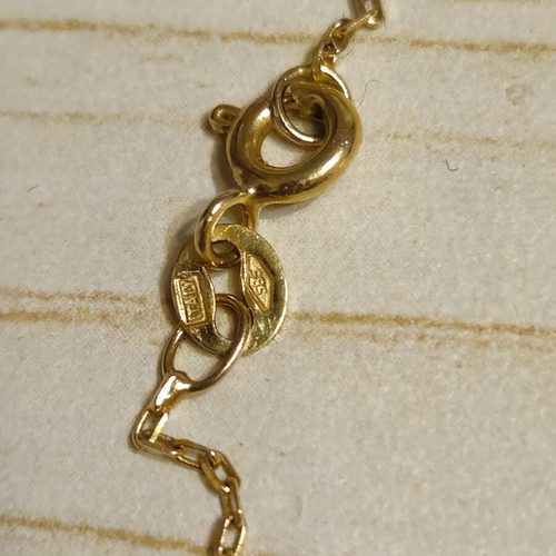 Bracelet made of 14K Italian gold like new, length 18.5 cm