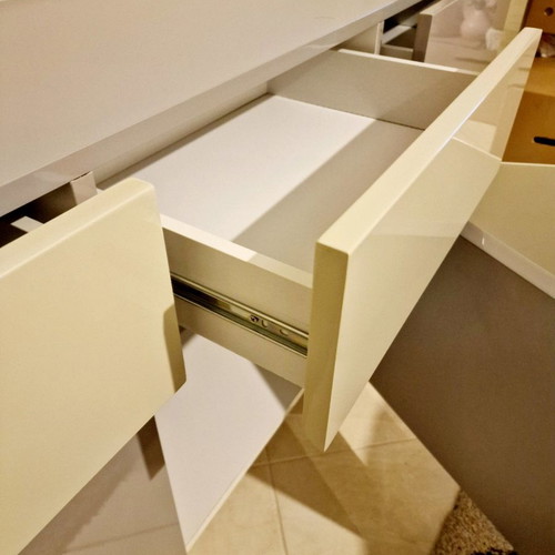 Milanode Italian buffet new, solid lacquered wood 2m × 45cm
