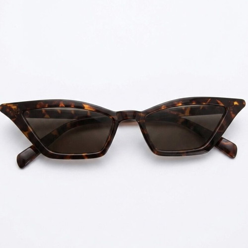 Pieces cat eye sunglasses like new, brown vintage style