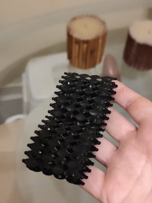 Metal black elastic bracelet like new