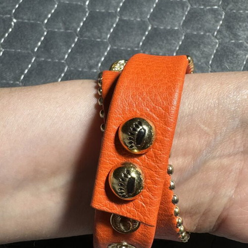 Juicy Couture leather bracelet new, red with studs