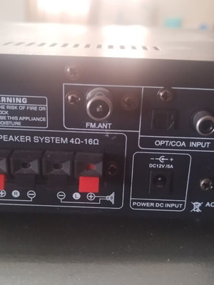 Mini Bluetooth amplifier AK55 like new with multiple inputs