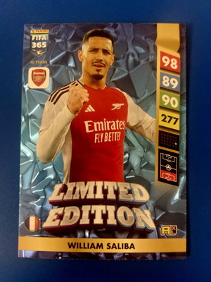 Panini Fifa 365 Adrenalyn XL 2025 Limited Edition Saliba, Arsenal καινούργιο