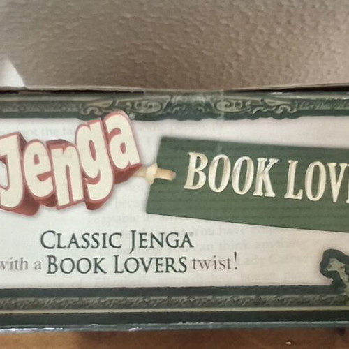 Jenga Book Lovers Edition like new, special 2011 edition by USAopoly