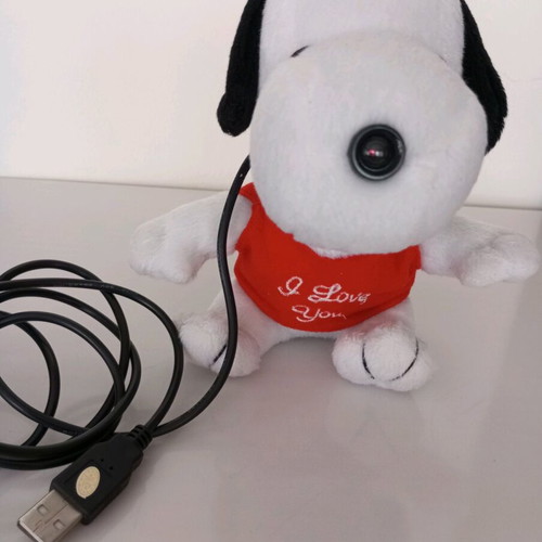 Toy camera pc like new, plush with camera on nose