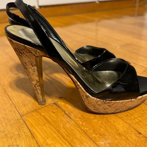 Sebastian heels used, size 38, black platform sandals