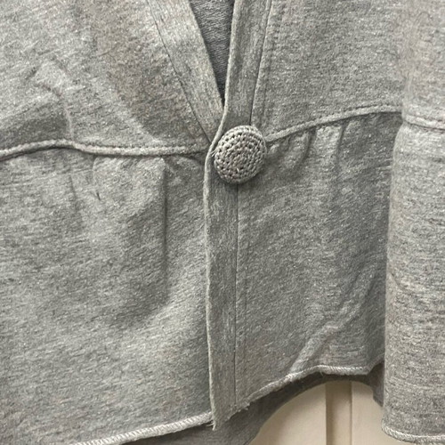 Jacket Large with hood used, gray, size L