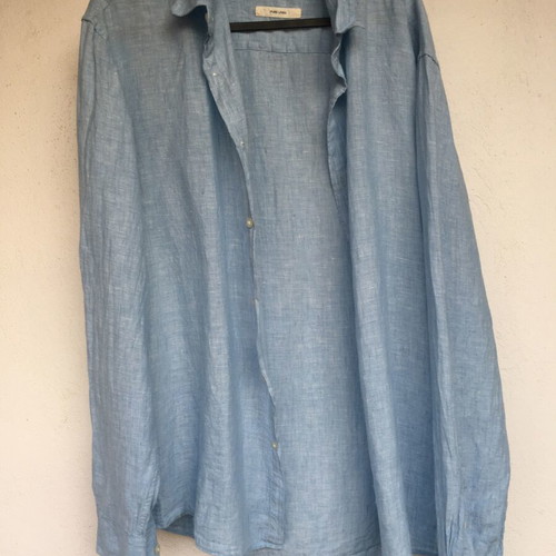 Linen light blue summer shirt L by M&S like new