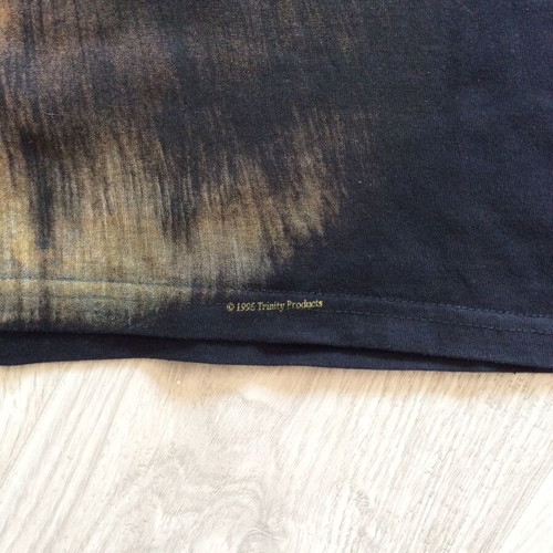 Vintage Trinity Products Shirt Mens Black 1995 Lion All Over Print M like new