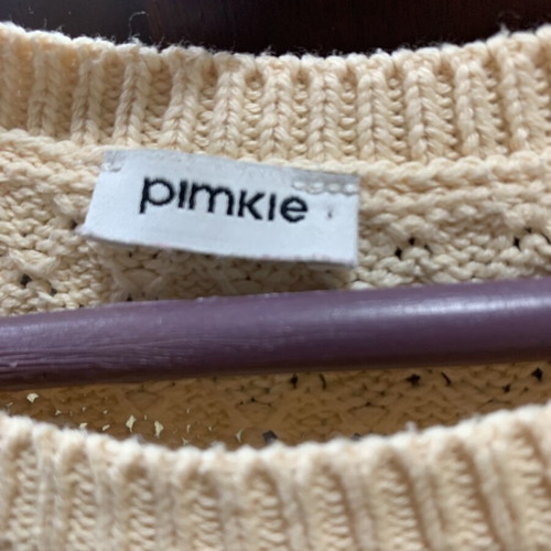 PIMKLE women's knitted sweater like new, beige, size M