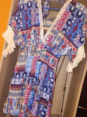 Benissimo One-Piece Romper medium, like new, multicolor, 100% viscose