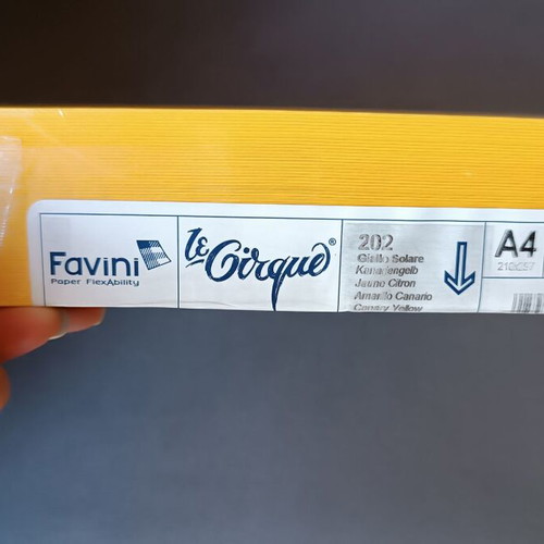 Favini A4 Printing Paper 160gr/m² 250 Sheets Yellow New