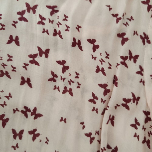 Pink shirt with butterflies like new