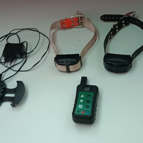 Electric dog training collars used, pack of 2 with remote and charger