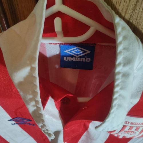 Olympiakos Retro Umbro Jersey Large like new