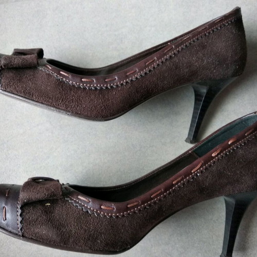 Sante brown leather pumps like new, size 36