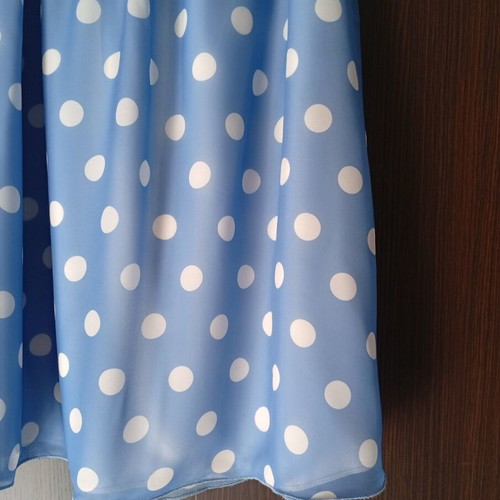 Women's strapless dress new, white and blue
