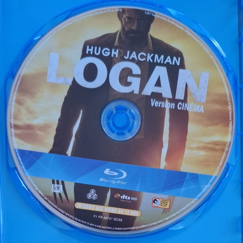 Marvel Studios Logan Blu-ray, region free, action adventure fantasy