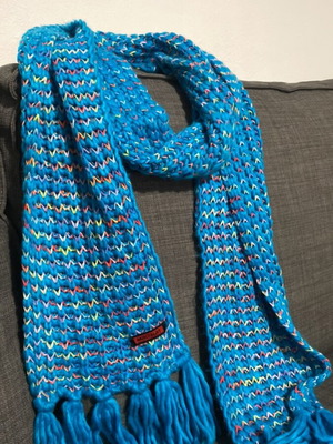 Mad hat scarf like new, blue