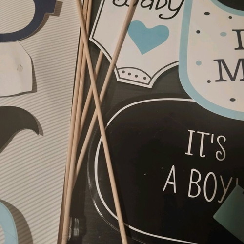 Baby Props set paper with sticks for boys new