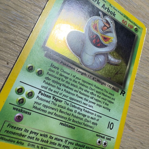 Dark Arbok Holo used Pokemon card Team - 14,00 - Vendora.cy Dark Arbok Holo used Pokemon card Team - 14,00 - Vendora.cy