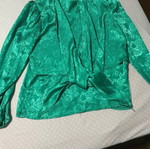 Multifunctional blouse with back button, size L