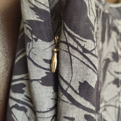 Pennyblack women's dress like new, summer, zip closure, size L, gray and blue