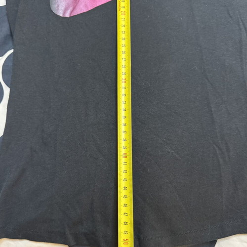 Nike women's black T-shirt with large pink logo, like new, size S