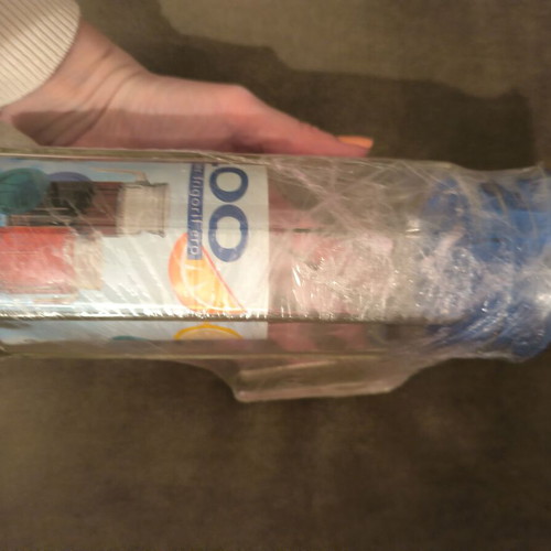 Glass jug with plastic lid like new