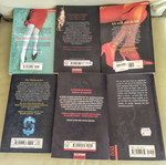 Six German novels like new, crime and fantasy