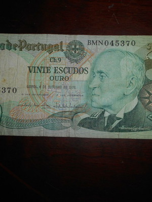 Portugal 20 Escudos 1978 used