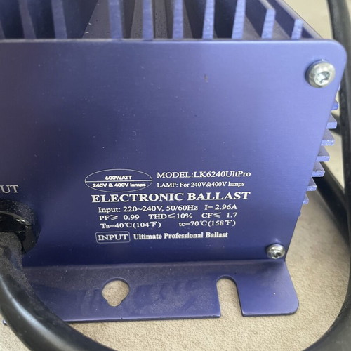 Lumatek Ultimate Professional Ballast 600W digital transformer like new