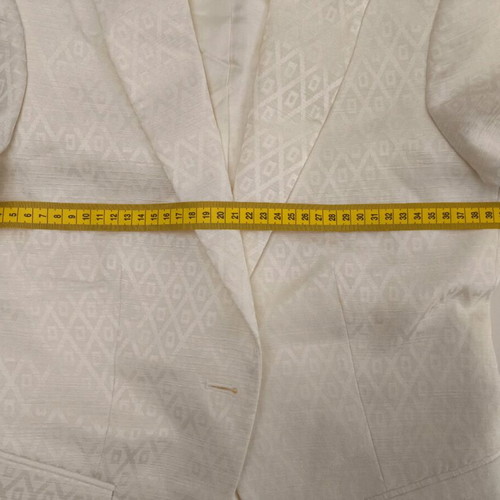 Massimo Dutti women's suit 36 ivory like new (jacket & skirt)