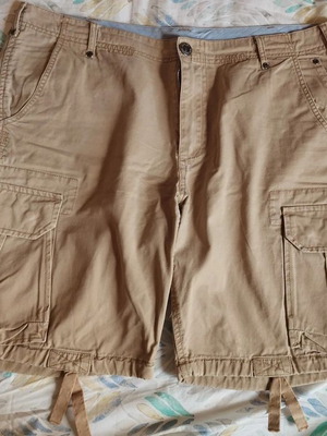 Battery Brown Beige Bermuda Shorts used, cotton, size W36