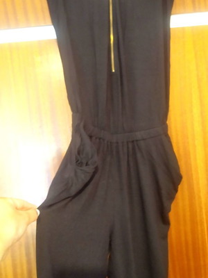 Black one-piece jumpsuit like new, size S/M
