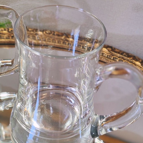 Set of 2 glass beer mugs 300 ml and 500 ml, Austria