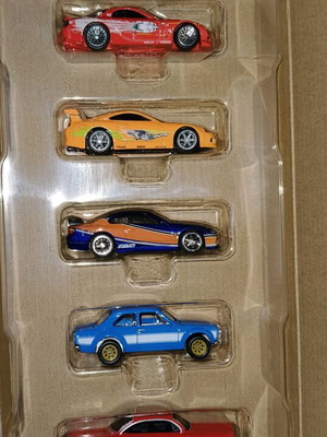 Hot Wheels Fand and Furious Race'rs Edge 5 αυτοκίνητα 1/64 μεταχειρισμένα