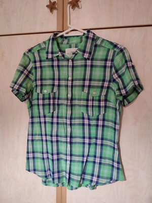 Καρό πουκάμισο H&M μέγεθος M, σαν καινούργιο, πράσινο