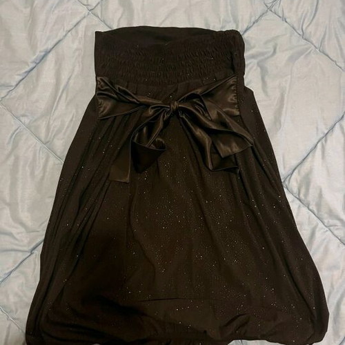 Baloon skirt black with rhinestones like new, size S/M