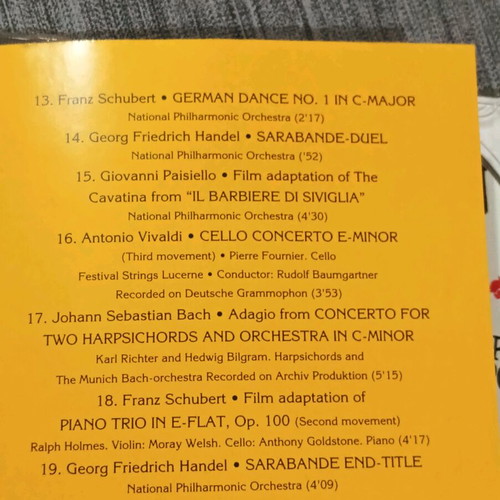 CD Barry Lyndon μουσική από βραβευμένο soundtrack σαν καινούργιο